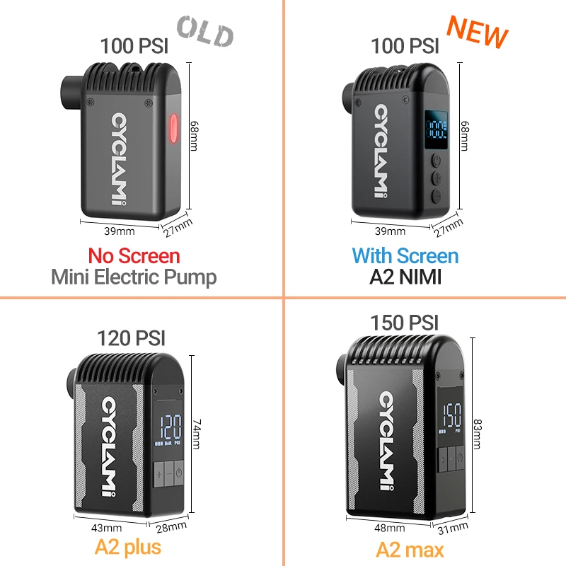 CYCLAMI Mini Portable Pocket Bike Electric Air Pump Schrader Presta Valve Road MINI Fast Rechargeable Compressor Tire Inflator image 6