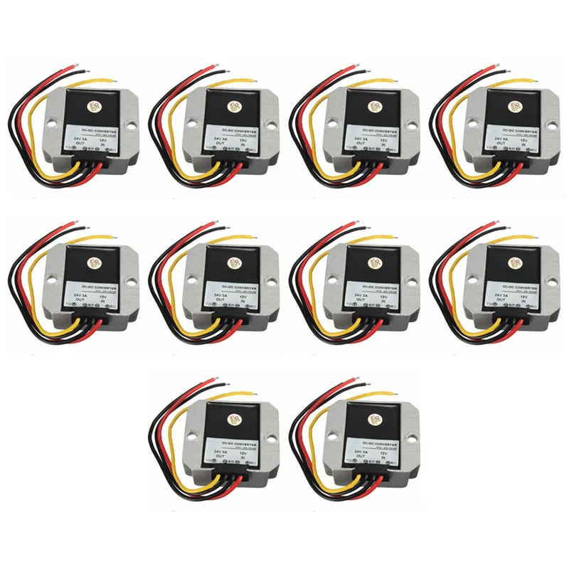 10X DC-DC 12V Step Up To 24V 3A 72W Car Power Converter Regulator