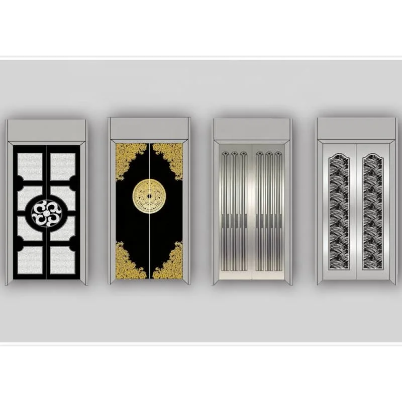 Cheap Lift Parts Elevator Door Panel Price High Quality Elevator Landing Door