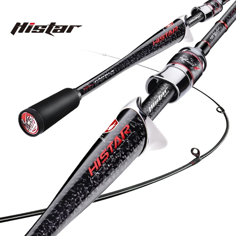 WinsCraft Fuji K Guide Ultralight Baitcasting Fishing Rod, High Carbon Spinning Rod, 2 Sections, Organic Whole Handle