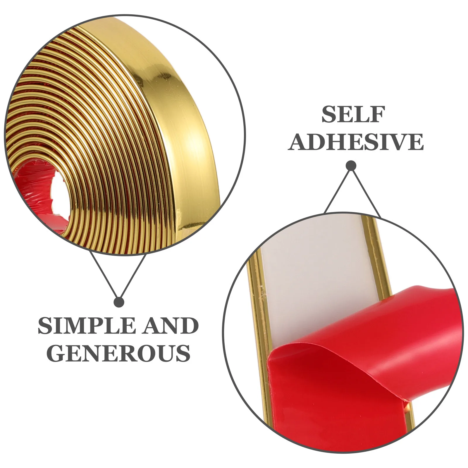 1 Rolle selbstklebender dekorativer Streifen, flexible Peel-Stick-Zierleiste für Wandkanten, Zierleiste, Wände, Eckwand, Kantenstreifen