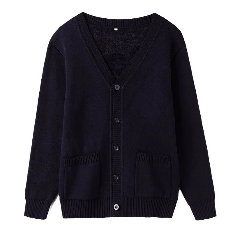 Sweater Perawat Wanita Rajutan Seragam Dokter Perawat Cardigan Luar Jaket Musim Gugur dan Musim Dingin Overall Lengan Panjang Perawat