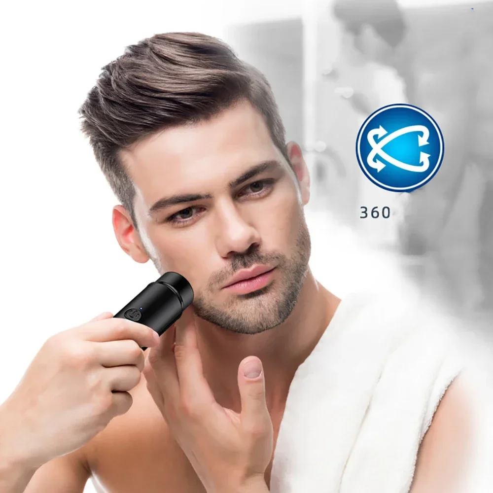 Mini Razor Portable Men's Auxiliary Spare Razor Rechargeable Suitable for Home Travel, Gift, Father, Husband, Boyfriend