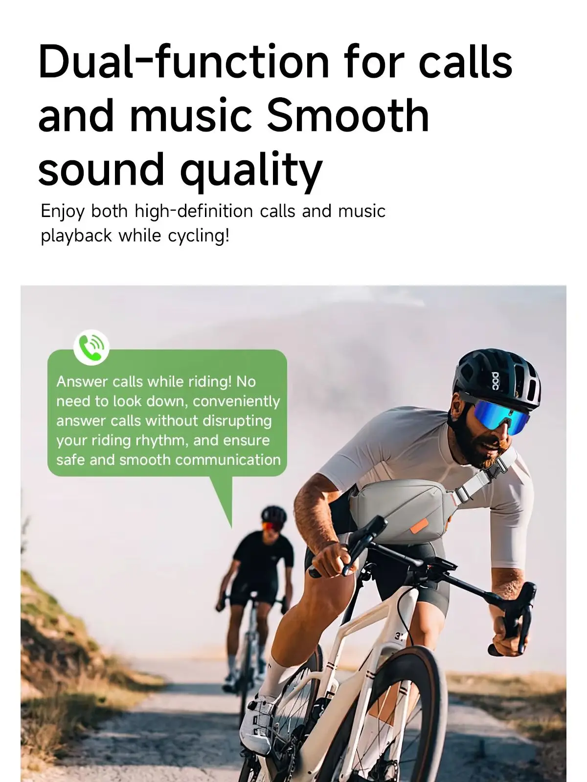 L805 AI Smart Glasses With 800W Camera HD Anti-Shake Bicycle Riding Shooting Glasses Music Audio Call Remote Headset Sunglasses view 6