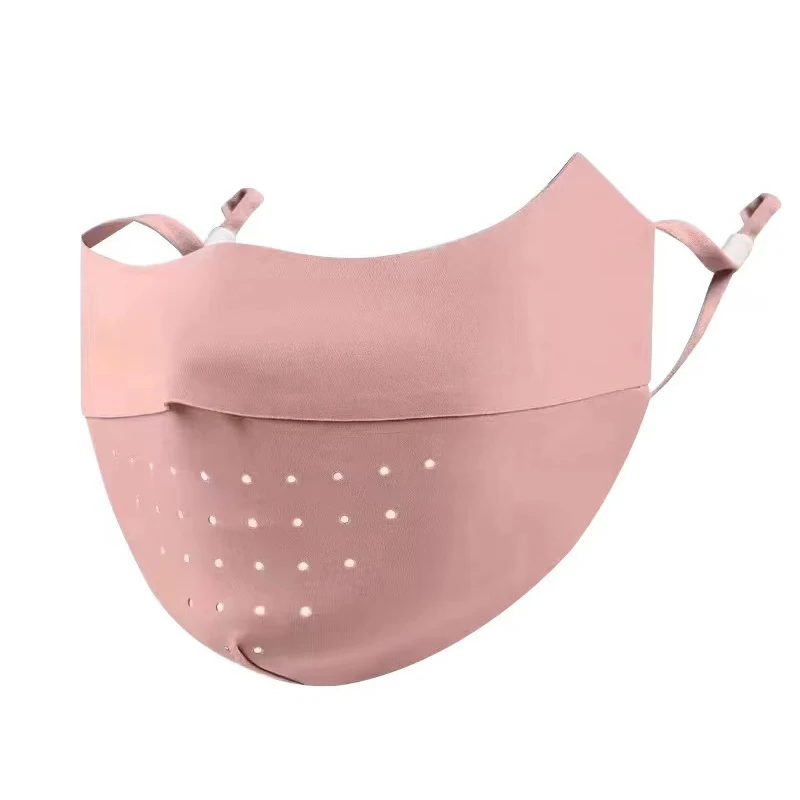 Zomer Naadloos Ijs Zijde Zonnebrandmasker Voor Vrouwen Anti-uv Dunne Ademende Full Face Zonnescherm Oogbescherming Masker Dunne Stijl