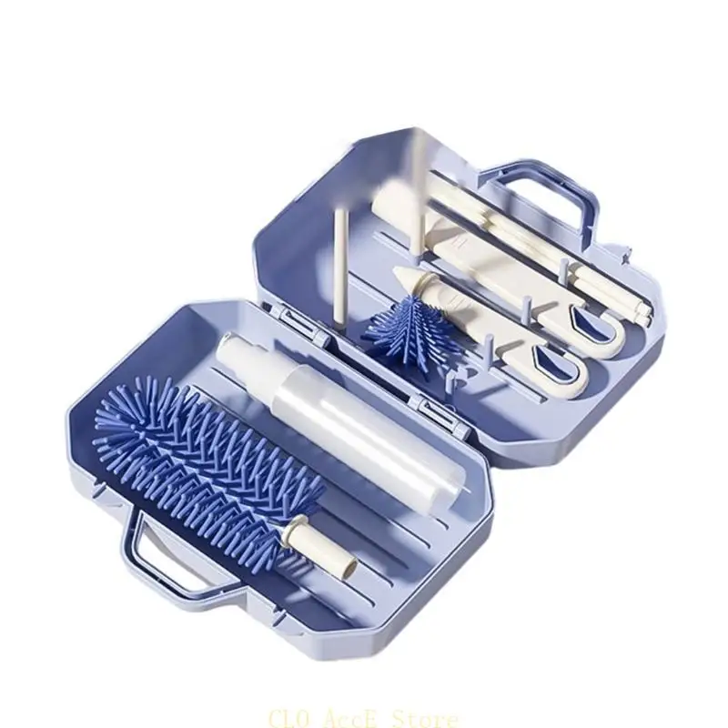 

16FE Practical Baby Bottle Cleaning Set Polypropylene Brush set for Home & Travel