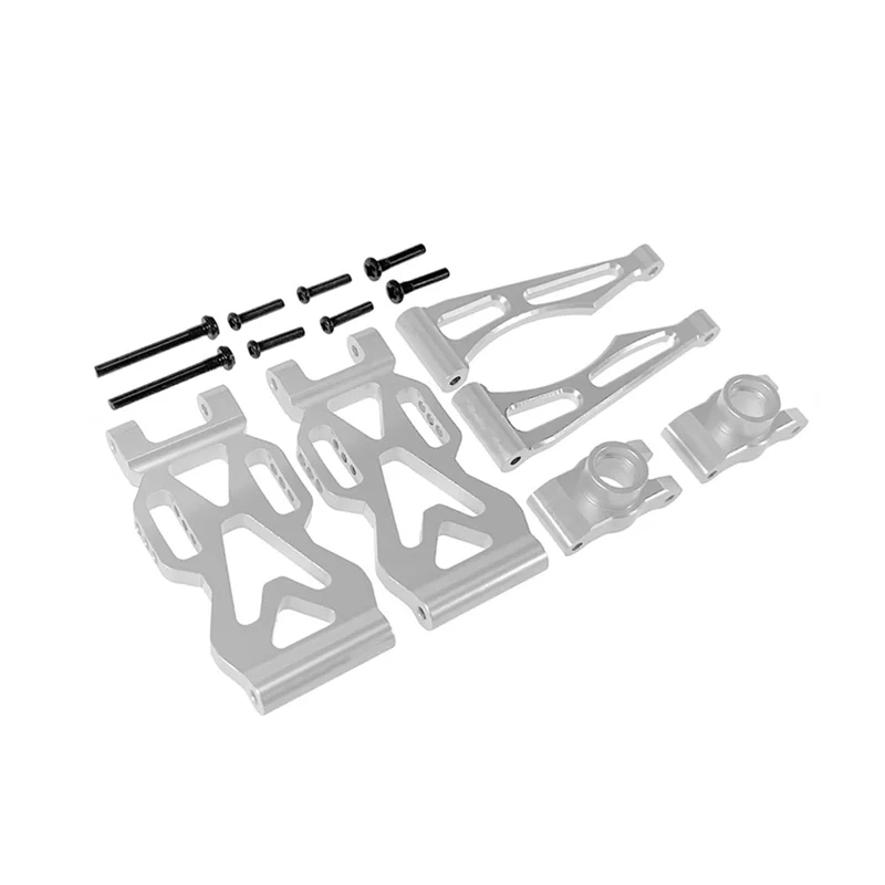 مجموعة أذرع Sway الخلفية لأعلى ولأسفل من المعدن SB (L/R) قطع غيار ترقية لجهاز التحكم عن بعد عالي السرعة SCY 1/16 فضي