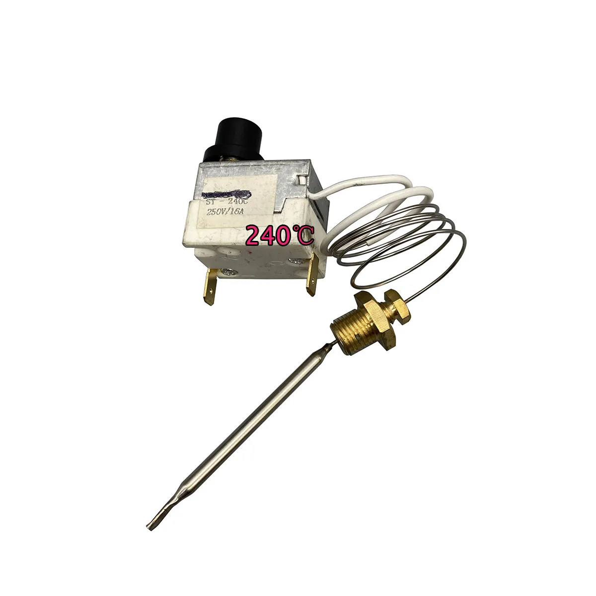 Universal Fryer Spare Parts Temperature Control ST-240C 250V 16A 240 Degree Thermostat With Brass Metal Nut