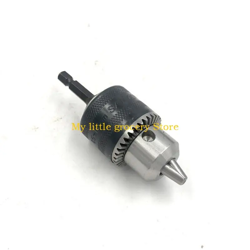 D5BD Hand Tight Drill Chucks Hexagonal Shank Adapter For Electric Tool 10mm Capacity