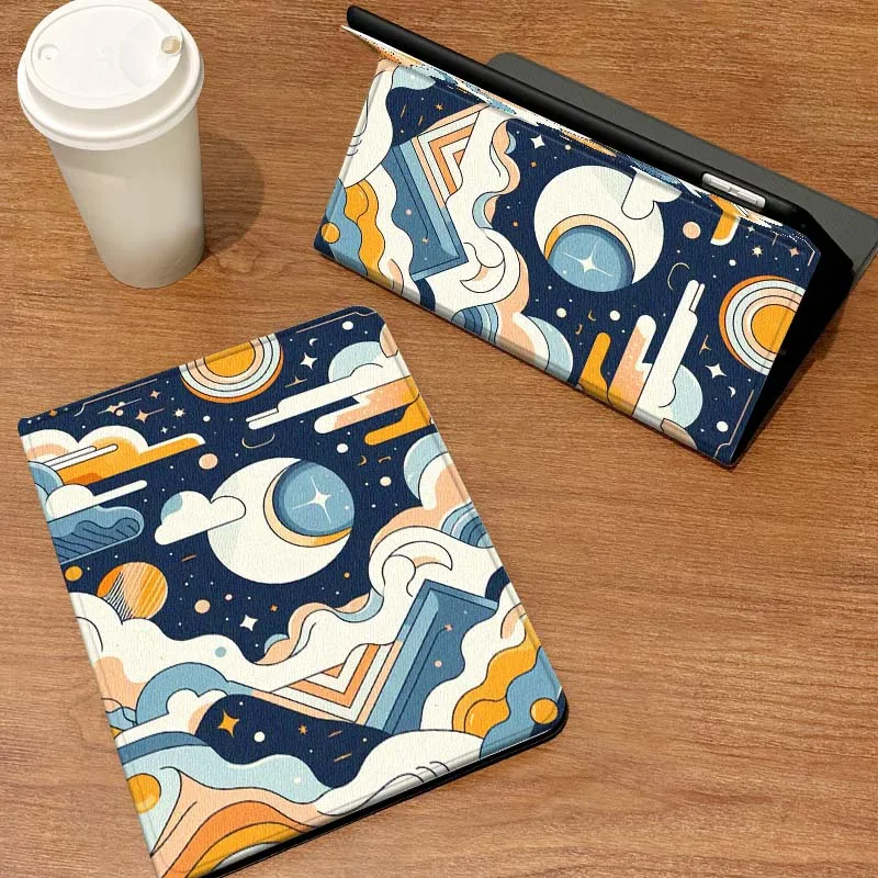 

Cartoon Starry Night Sky For Samsung Galaxy Tab A7 A A9 A11 S6 A11 A8 S11 Lite Plus 10.4 10.5 Inch Tablet Case