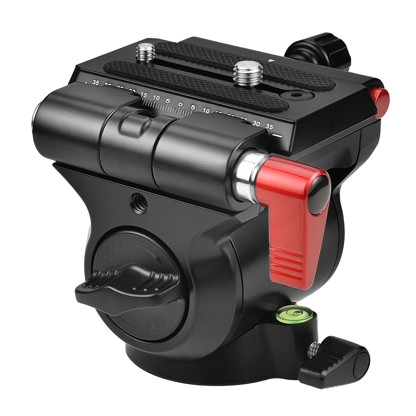 

VLOGMAGIC V50 Friction Control Pan &Tilt Video Head with Flat Base and Foldable Clamp for Tripod Shooters