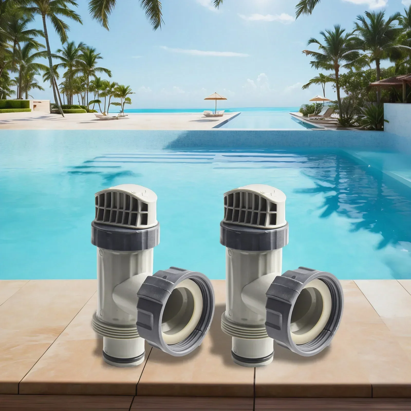 

Pool Plunger Valve Gray Replacement Plunger Valve Plastic Material Upgrade Valve System Easy To Open And Close
