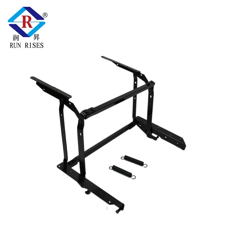B01 Coffee Table Lift Mechanism - Spring-Loaded Folding Brackets For DIY Furniture, Space-Saving, Durable & Easy To Install NowA