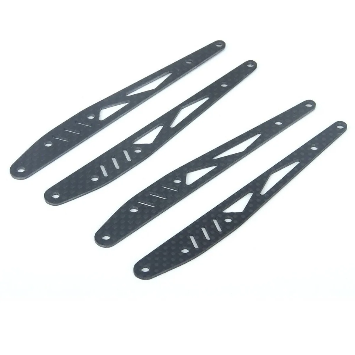 LCX Racing 1/10 RC voiture sur chenilles en Fiber de carbone lien inférieur arrière plaque de renfort pour Axial RBX10 RYFT mises à niveau pièces accessoires