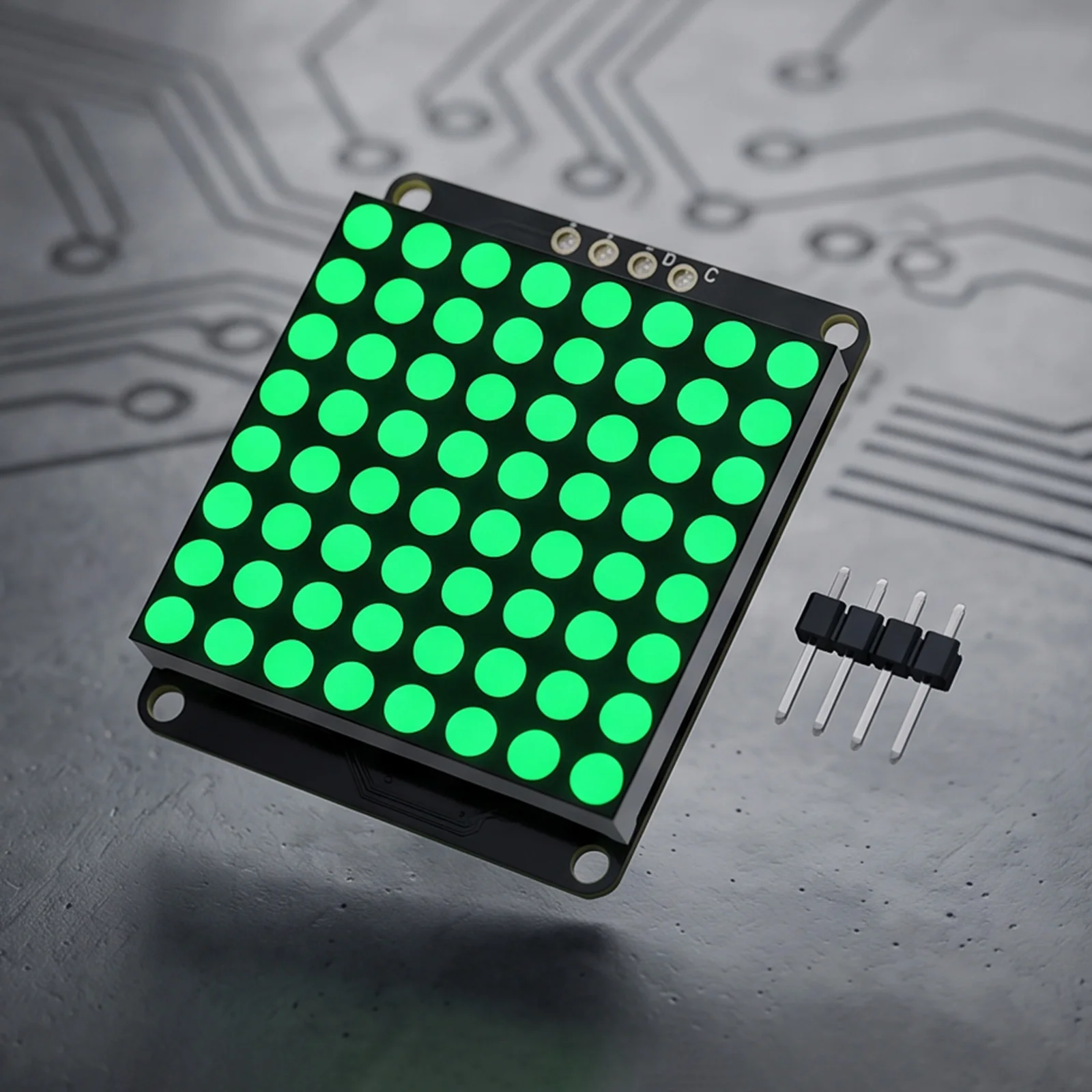 8x8 LED Matrix Breakout Module I2C Interface LED Dot Matrix Drive Control Module Board HT16K33 Driver Compatible for Arduino