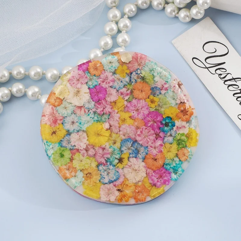 DIY Makeup Mirror Silicone Mold Elliptical Circular Rotating Jewelry Pendant Ornament Crystal Resin Epoxy Mold Jewelry Handmade