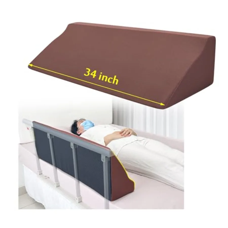 

Bed Rail Foam Wedge for Elderly Adults Safety Bed Rails Padding Railing Protector Seniors Assist Side Rails Bed Guard Hospital
