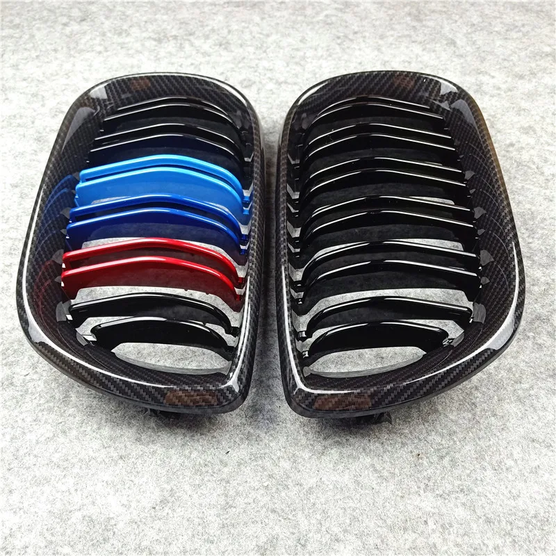 Car ABS Front Bumper Radiator Kidney Grilles Gril For BMW E46(four doors） 3 Series 2002-2004 Car Styling