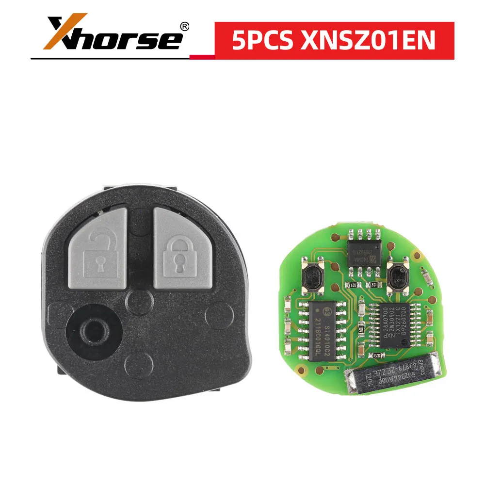 

Xhorse XNSZ01EN Беспроводной дистанционный ключ для Suzuki Type 2 кнопки 5 шт./лот
