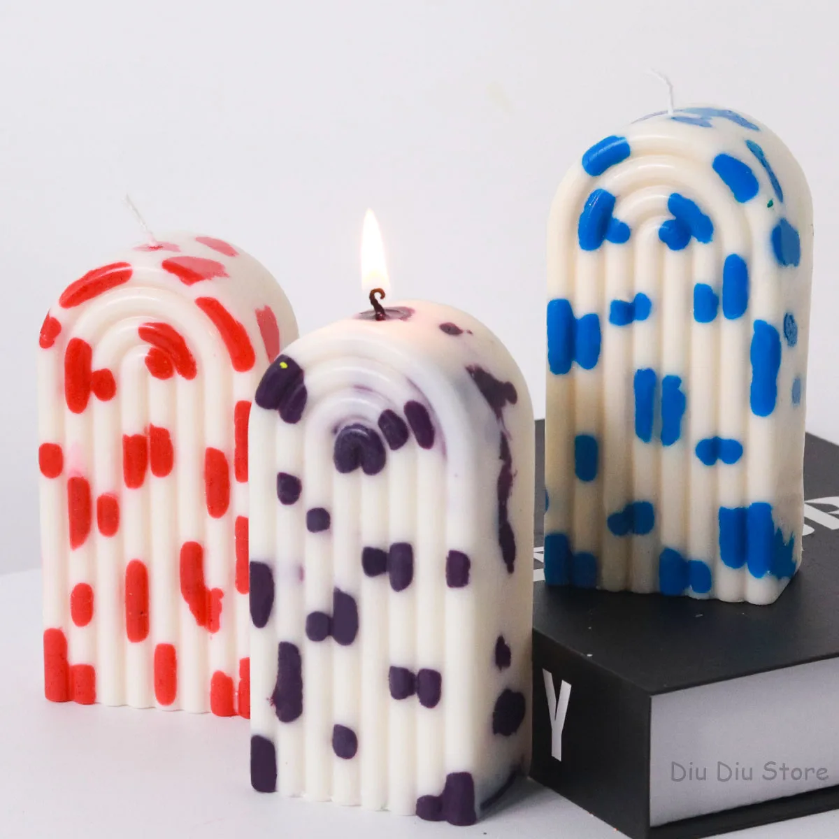 U-Shaped Arch Door Silicone Candle Mold DIY Rainbow Bridge Plaster Epoxy Resin Soap Candles Making Supplies Home Party Decor
