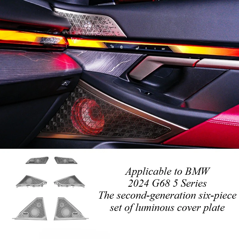 

For BMW 5 Series G60 2024 Illuminated Glowing Door Dashboard Trim Panel Ambient Light Kit Upgrade Car Styling Parts Accessories