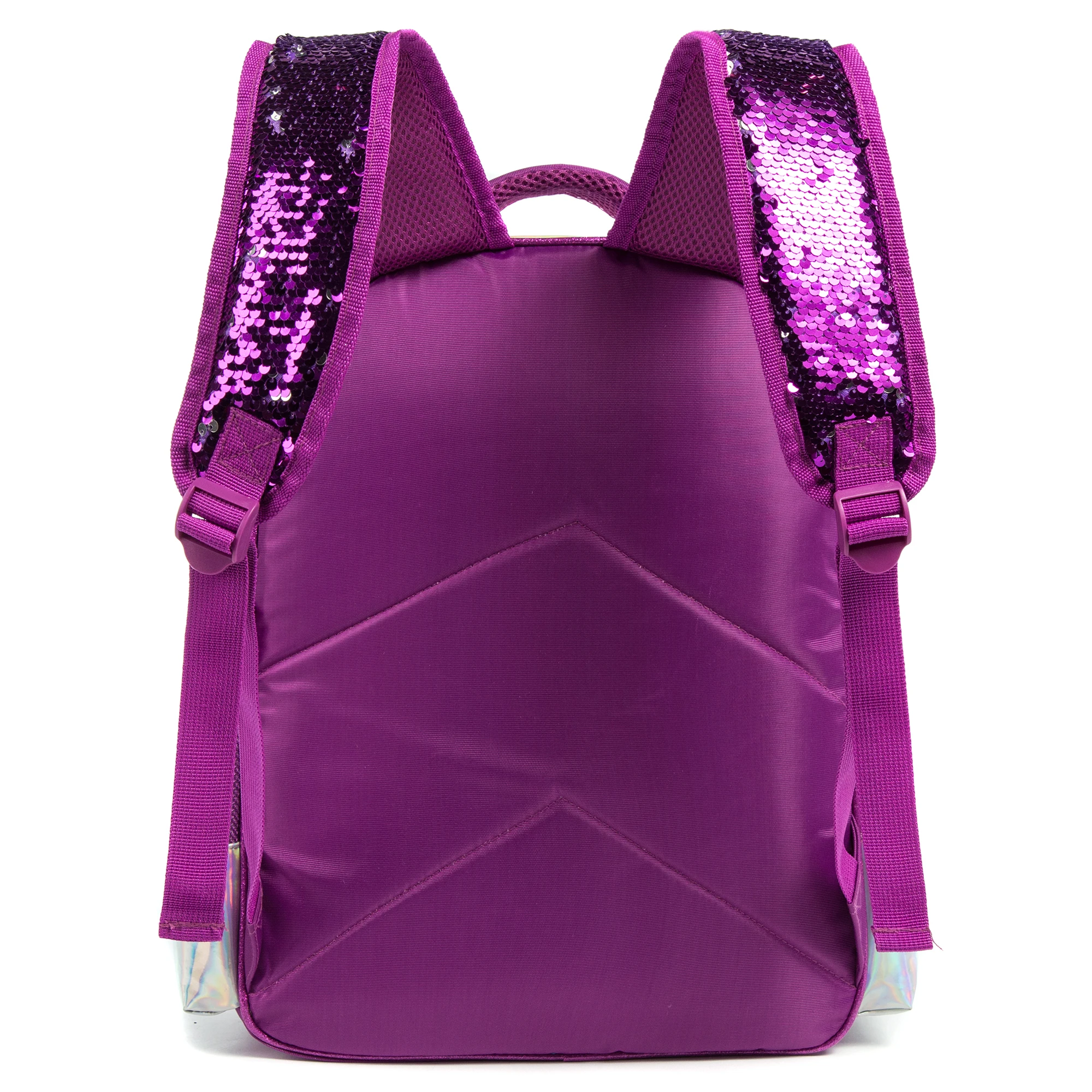 Mochila Lantejoula com lancheira para alunos do ensino fundamental, mochilas escolares meninas, 16"