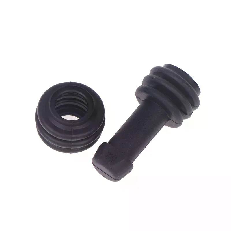 2PCS Rubber Brake Pump Dust Cover for Motorcycle, Upper Lower Caliper Waterproof Sleeve