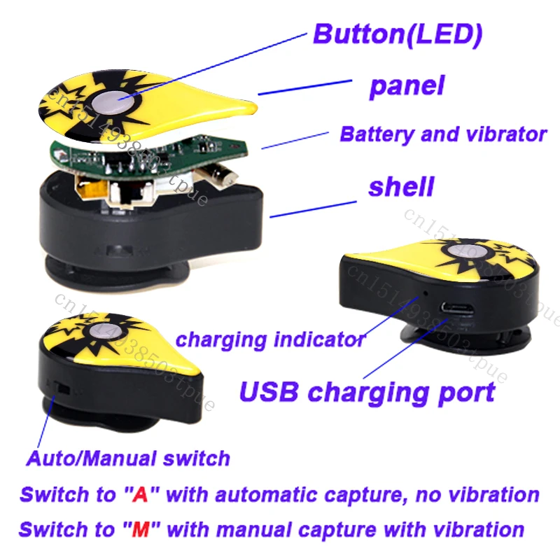 Inteligentna bransoletka z możliwością ładowania ForPokemom Go Plus Auto Catch Obsługa systemu Android i IOS Automatyczny Capturer Elves kompatybilny z Bluetooth