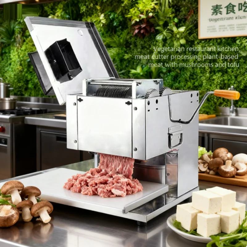 Meat Cutter Fast Meat Slicer Electric Commercial Slicer Shred Fully Automatic Meat Slicer Machine