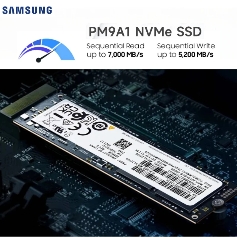 OEM SAMSUNG PM9A1 512GB 1TB NVMe PCIe4.0x4 M.2 2280 80mm Internal Solid State Drives For Dell HP Lenovo Laptop Desktop Ultrabook