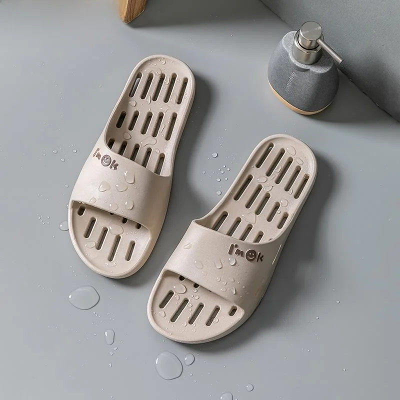 

Batoom Slippers Men's Summer Batoom Home Use Leaky Qui Dry Bathing Anti-slip Indoor Hotel Cool Slippers Women