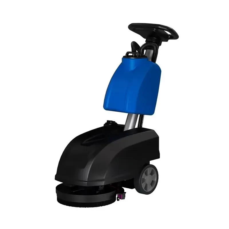 High Efficiency Electric Walk-Behind Manual Industrial Floor Scrubber Dryer Machine and Vacuum Cleaner for Warehouse