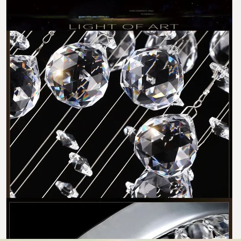 

hallway entrance spiral crystal aisle lights European modern LED living room balcony hotel hanging staircase small ceiling lamp