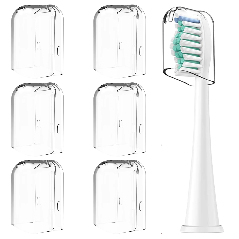 

6 Pcs Reusable Toothbrush Head Covers Compatible with Philips Sonicare Electric Toothbrush Heads for Storage in Home and Travel