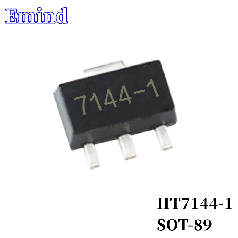 100/200/500/1000/2000Pcs HT7144-1 7144-1 LDO SMD Low Dropout Regulator SOT-89 Low Power 3-terminal Regulator