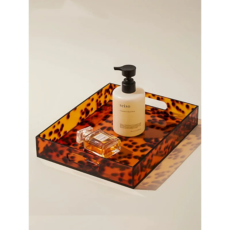 Luxury lite acrylic aroma diffuser tray-rectangular, ideal key storage entrance, suitable display jewelry decorative items