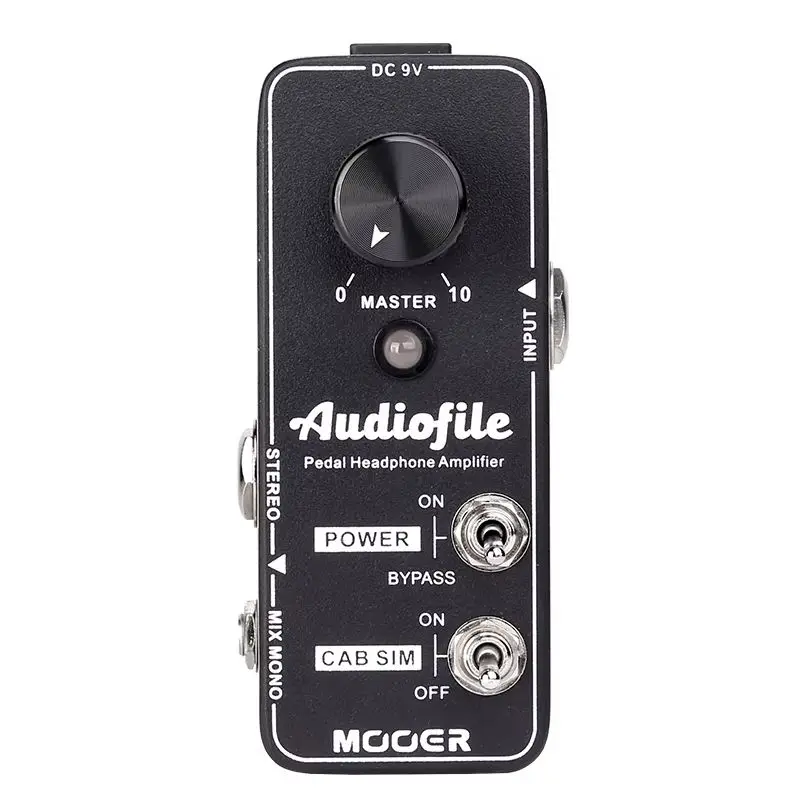 MOOER Electric Guitar Pedal MHA1 Headphone Amplifier Effect True Bypass Built-in Analog Speaker Cabinet Simulation Pedal
