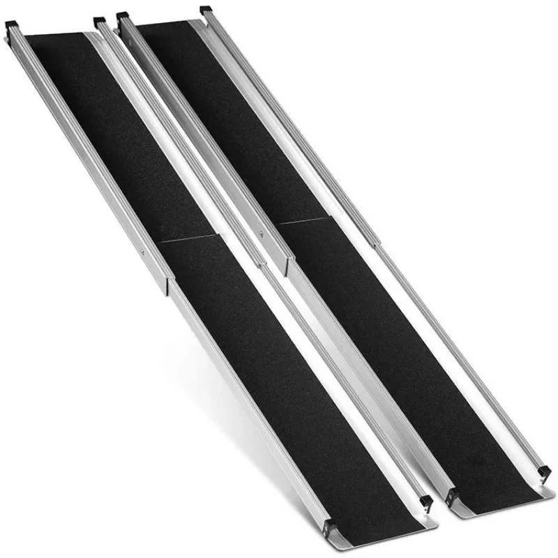 Customized size Lightweight Aluminum Alloy Telescopic Portable Folding Wheelchair Ramp for Climbing Stair