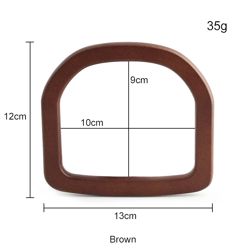 2/4/10pcs Solid Wood Hexagonal Handle Wooden Ring Oak Handbag Purse Frames Diy Straw Bag Sewing Brackets Kiss Clasp Handles