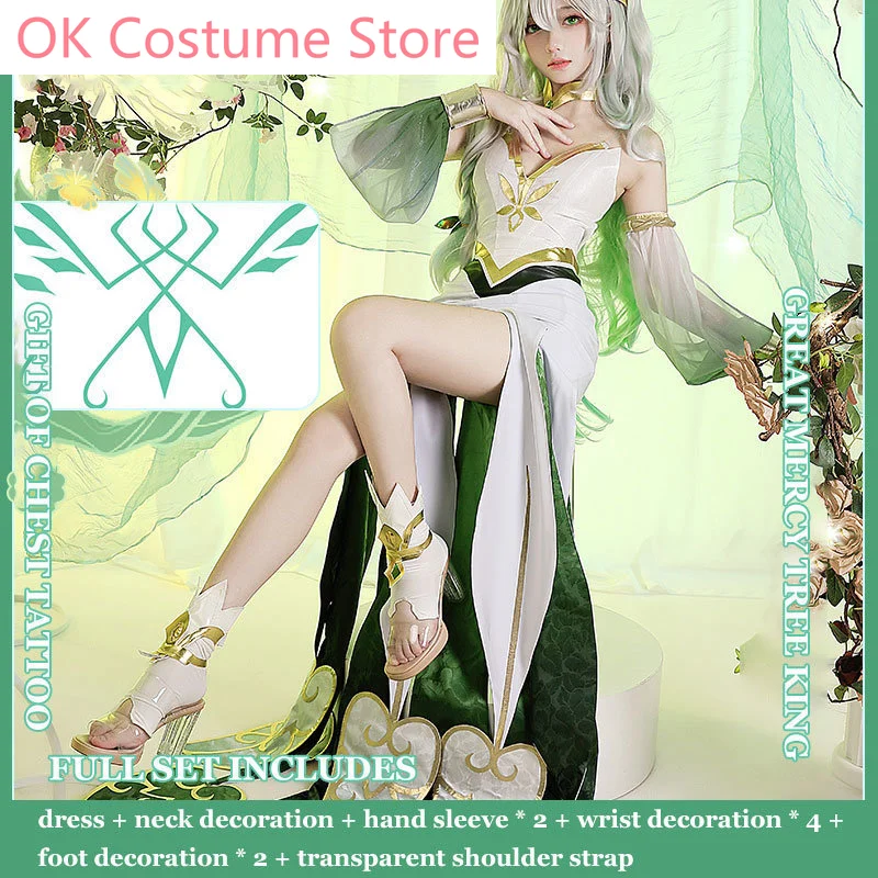 The Greater Lord Rukkhadevata Cosplay Costume Sets Game Genshin Impact Women Sexy Dress Christmas New Year Birthday Party Cos