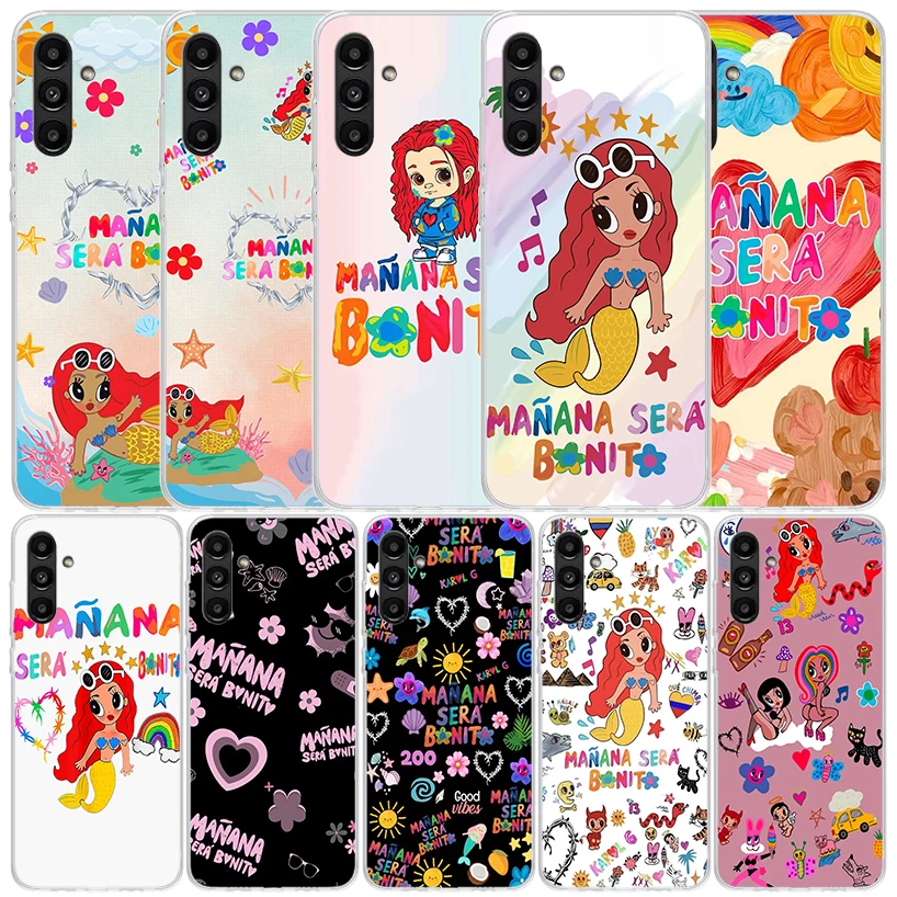 Karolg M-Manana Sera B-Bonito Phone Case For Samsung Galaxy A55 A54 A52 A53 A15 A14 A12 A13 A25 A24 A22 A23 A35 A34 A32 A33 A04S