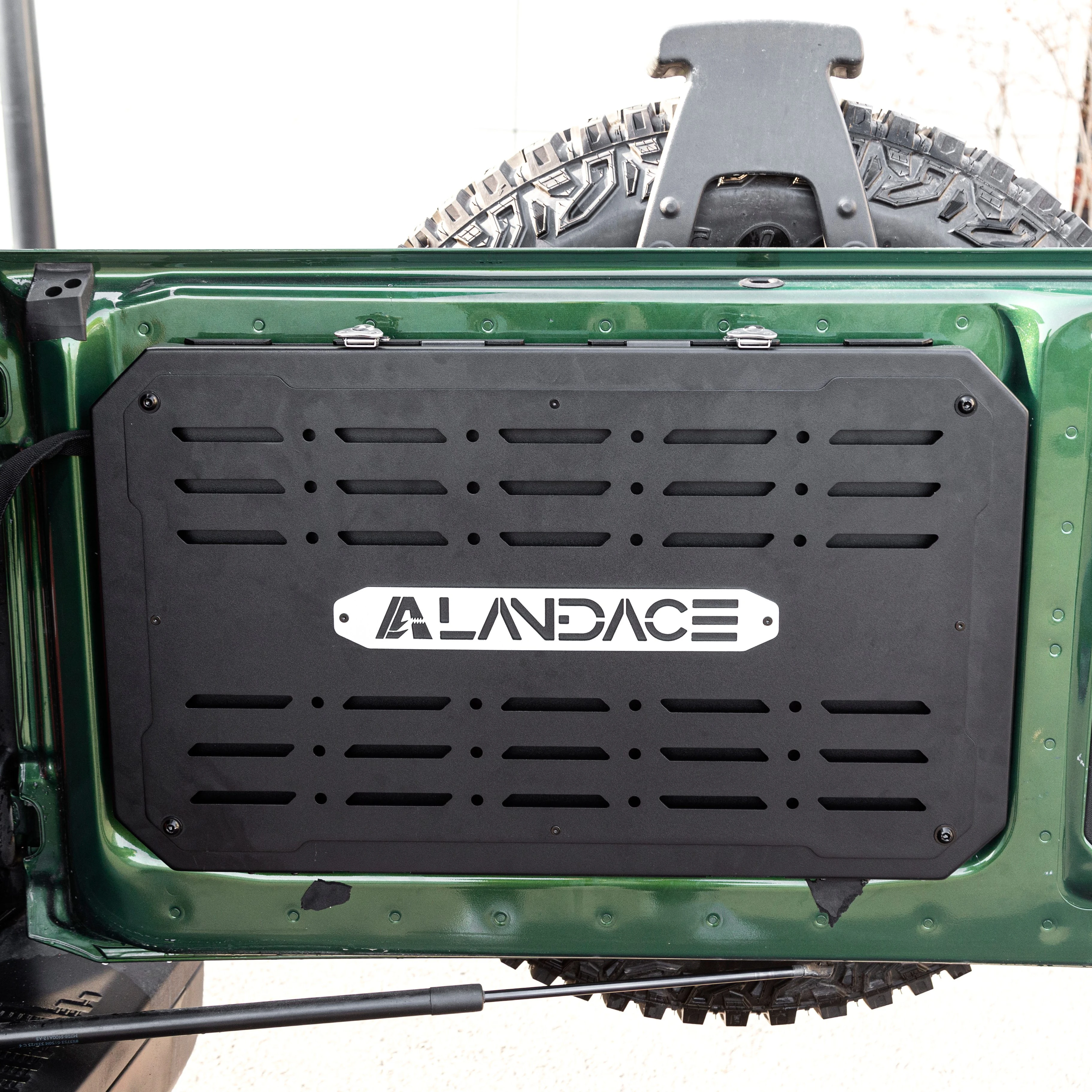 Offroad Vehicle Rear Accessories Tailgate Brackets Machining Aluminum Alloy Tailgate Storage Shelf For Ford Bronco