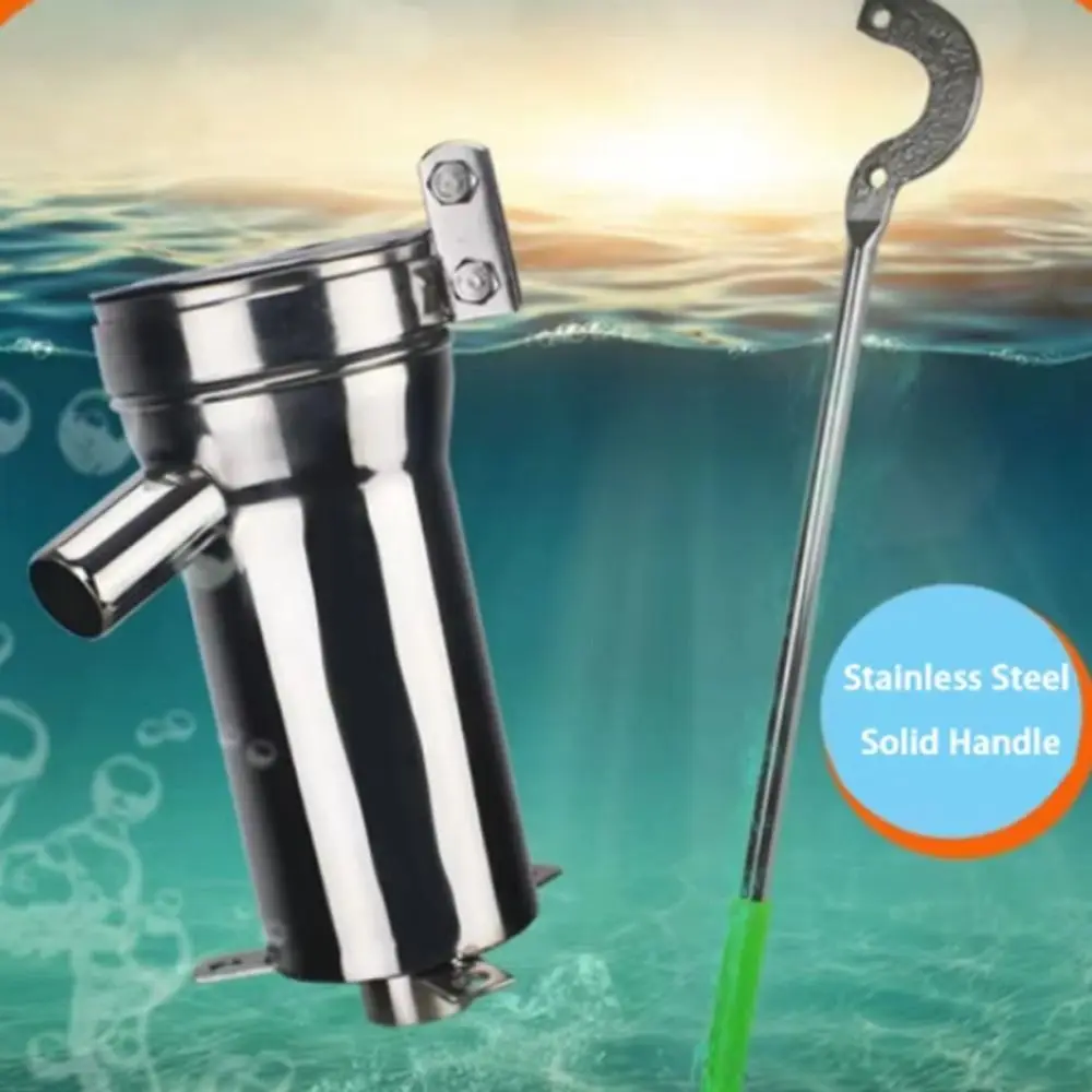 Stainless Steel Manual Well Pump Heavy Duty Efficient Hand Shake Water Pump Durable Ergonomic Handle Suction Pump Yard Field