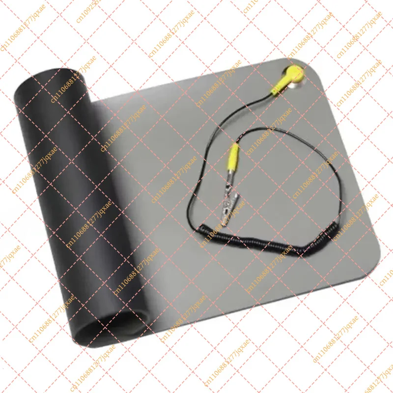G5AB Professional Antistatic ESD Mat Suitable for Computer Technician Sensitive Electronics with Grounding Wire and Wristband