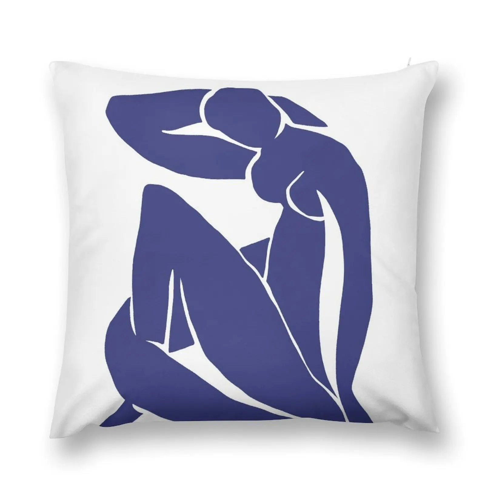 Matisse Cut Out Figure #2 Blue Throw Pillow Cushions Cover Luxury Cushion Cover New year pillow