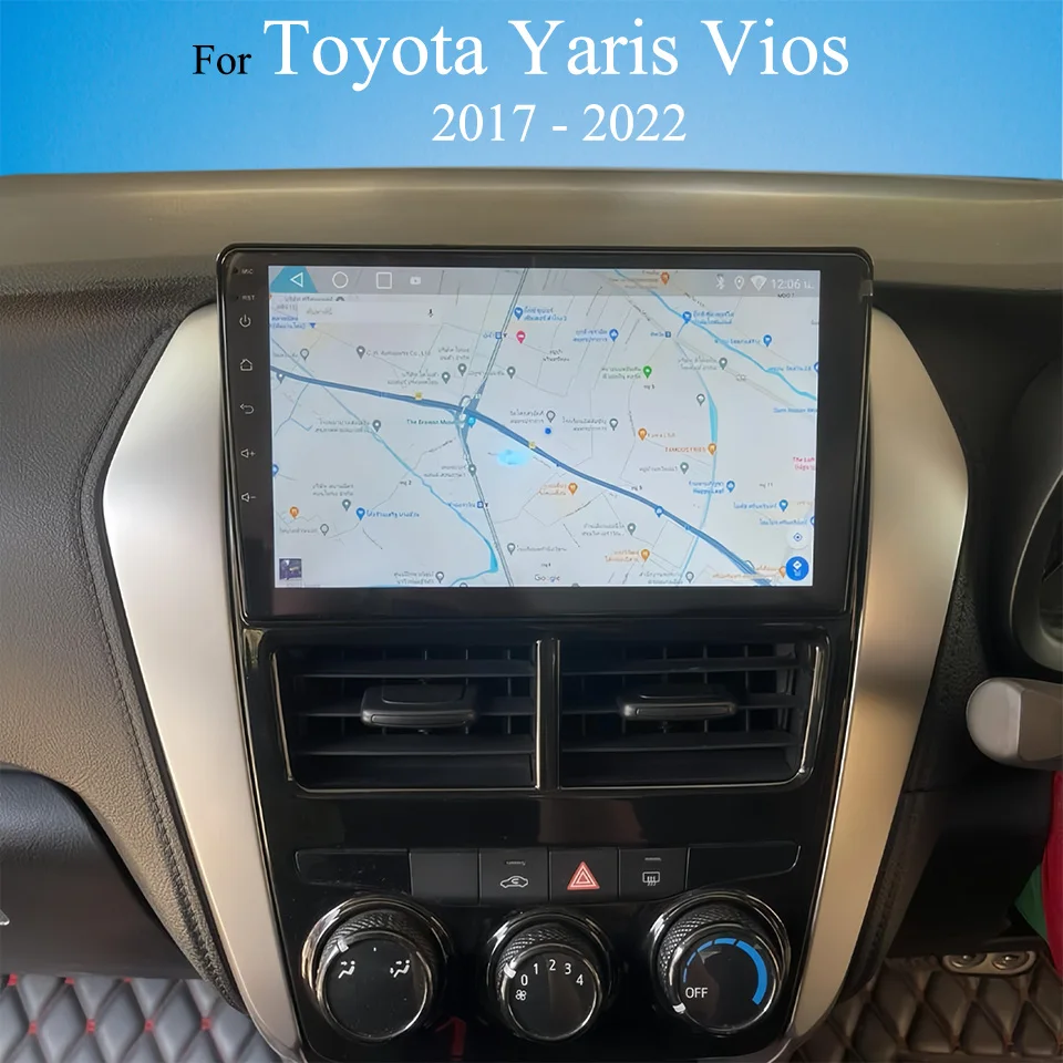 

Android 14 8G+128GB Autoradio Stereo Video Music HU For Toyota Vios Yaris 2017 - 2022 Auto GPS Navi Monitor DVD Cassette DSP RDS