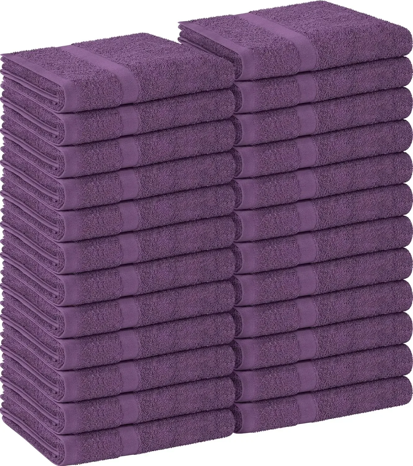 

Plum Salon Towels Pack of 72 (Not Bleach Proof 16 x 27 Inches) Highly Absorbent Towels for Hand Gym Beauty Spa