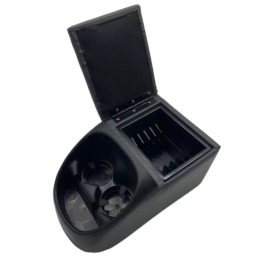 

Универсальный органайзер-консоль для грузовиков с подстаканниками и мягким верхним отсеком для хранения для водителя/помощника водителя