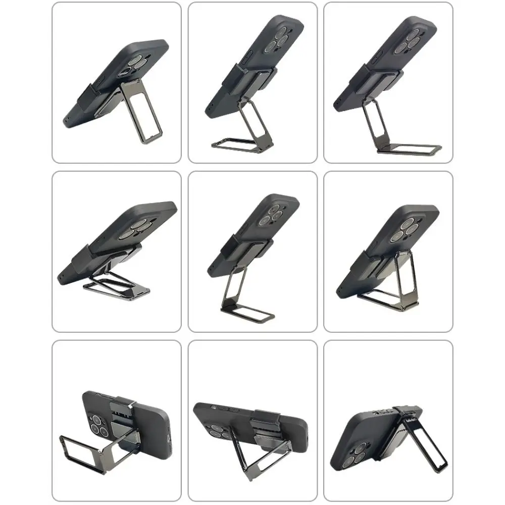 360 Rotation Foldable Stand Back Clip Phone Ring Holder Multi Angle Portable Desk Metal Finger Kickstand