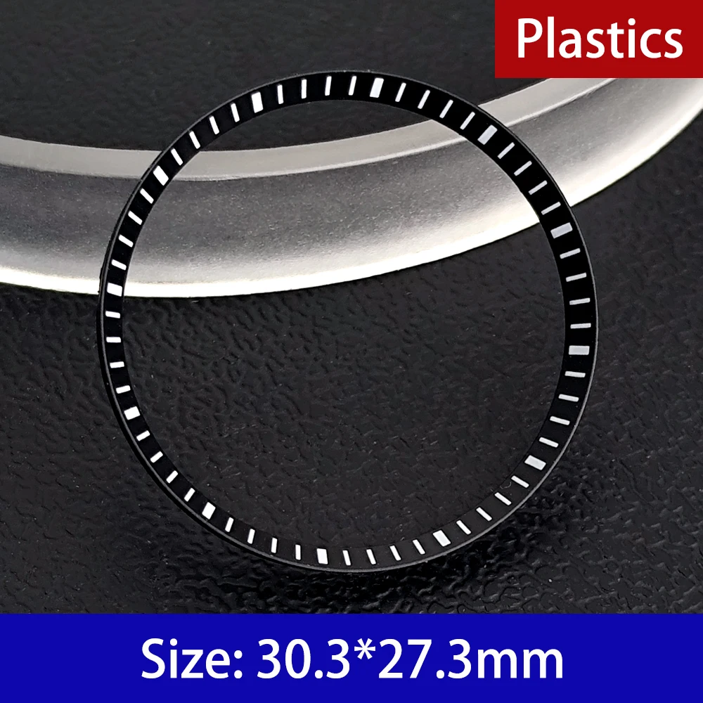 

Mod Watch High Quality Chapter Ring Fit NH35 NH36 Watch Case Replace Plastic/Coper Inner Ring Size 30.3*27.3mm Watch Accessories